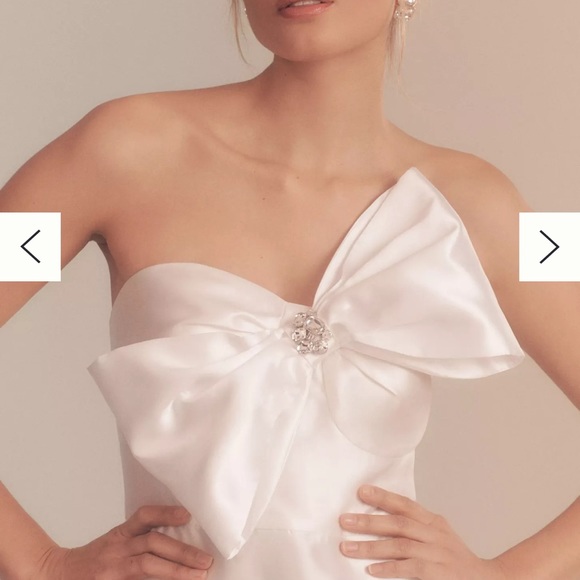 Hutch Strapless Crystal Bow-Tie Midi Dress - Picture 4 of 7